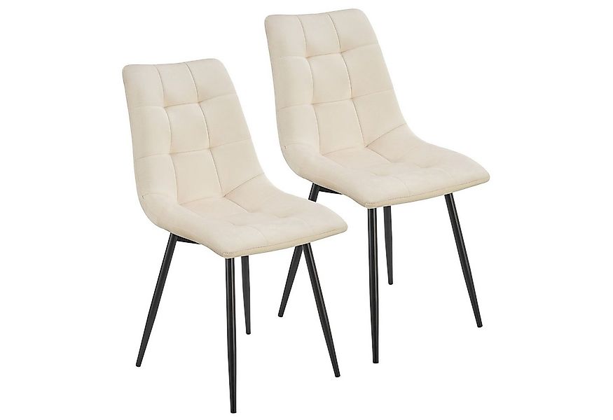 Juskys Esszimmerstuhl Blanca (2 St), bequeme Sitzform, 120 kg belastbar, we günstig online kaufen