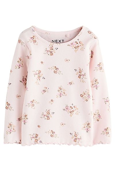 Next Leggings Geripptes Langarm-T-Shirt (1-tlg) günstig online kaufen