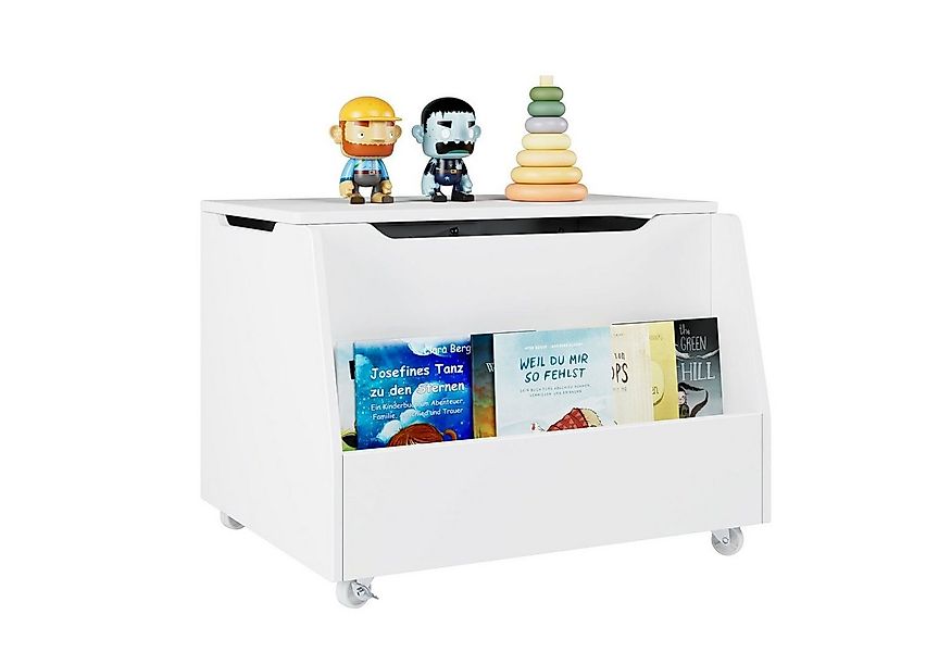 HOMECHO Spielzeugtruhe, Holz Sitzbank Stauraum auf Rädern Aufbewahrungstruh günstig online kaufen