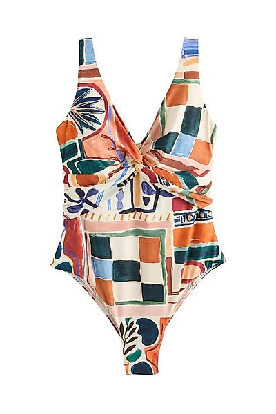 Next Badeanzug Tief ausgeschnittener, bauchformender Badeanzug (1-St) günstig online kaufen