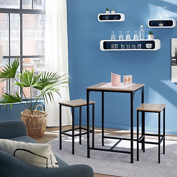 tectake Stehtisch Barset (1-St., 3 tlg), günstig online kaufen