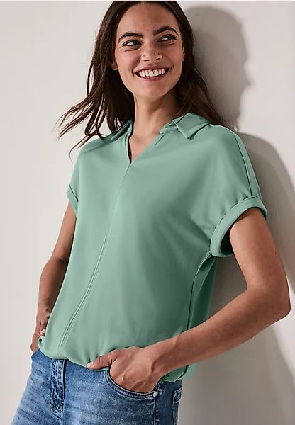 Cecil Poloshirt, mit Elastiksaum günstig online kaufen