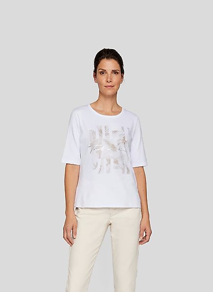 Rabe Rundhalsshirt, mit Glitzer-Print und Stretch günstig online kaufen