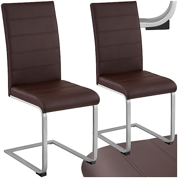 tectake Esszimmerstuhl Set Schwingstuhl (Set., 2 günstig online kaufen