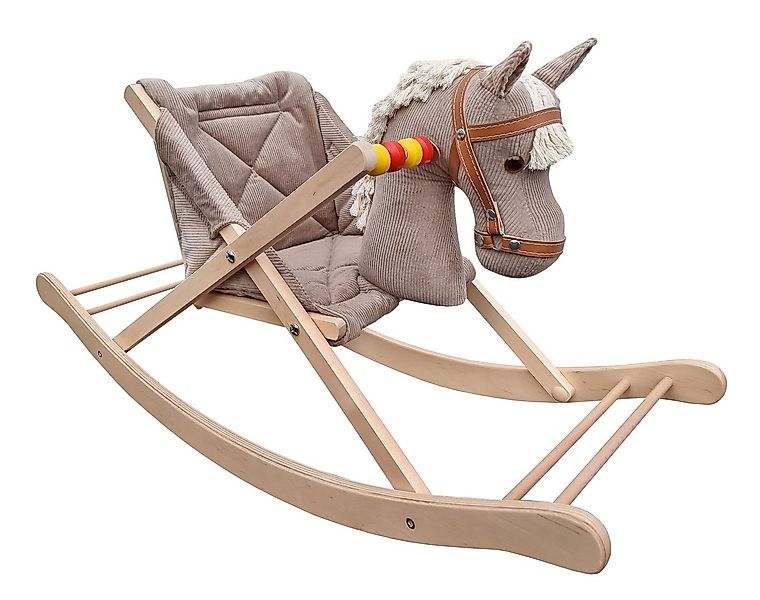 ERST-HOLZ Reitpferd Holz-Schaukelpferd für Kleinkinder Massivholz, 96-221 - günstig online kaufen