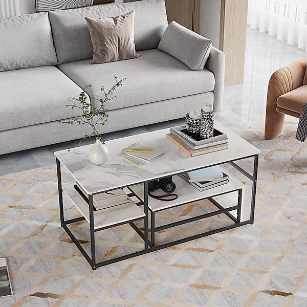 Furnishings Home Couchtisch Rechteck Satztisch Beistelltisch günstig online kaufen