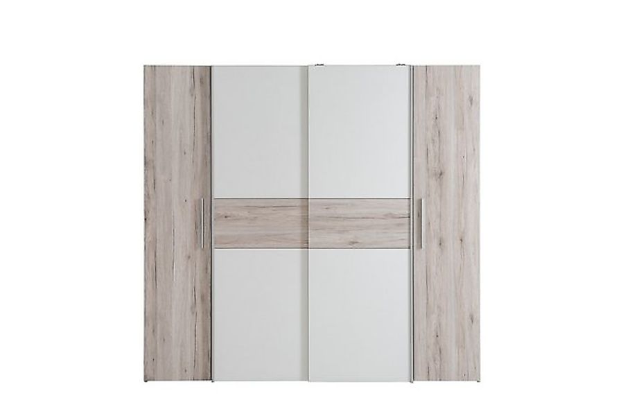 freiraum Kleiderschrank KALIXTUS 8 Böden, Sandeiche / Weiss - 200,1x190,5x6 günstig online kaufen