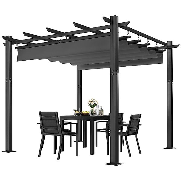 GUNJI Pavillon 3x3/3x4m Gartenpavillon Pergola, UV-geschütztes günstig online kaufen