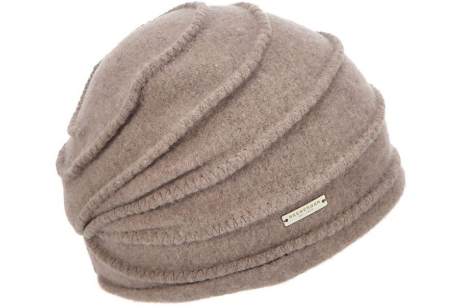 Seeberger Strickmütze Walkmütze aus Schurwolle mit ZickZack-Biesen günstig online kaufen