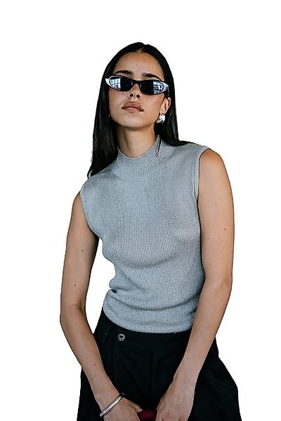 Freeman T. Porter Shirttop Toria Lurex - Schimmernder Slim-Fit-Pullover - Ä günstig online kaufen