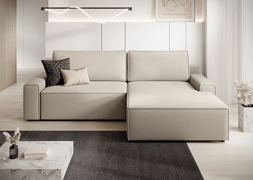 TRENDMANUFAKTUR Ecksofa "Challenge, Schlafsofa mit Bettkasten, Couch in L-F günstig online kaufen