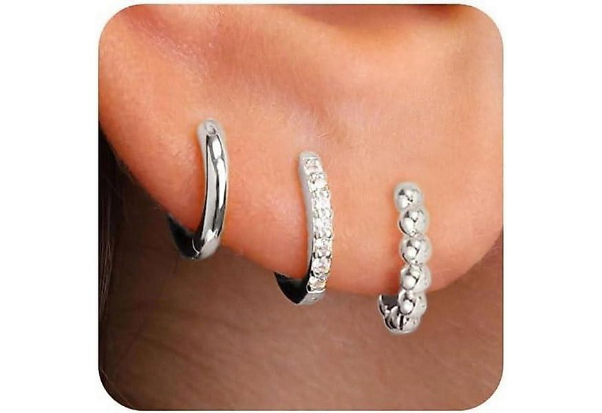 LuxusKollektion Schmuckset Ohrringe Silber 925 Vergoldet Zirkonia Anhänger günstig online kaufen