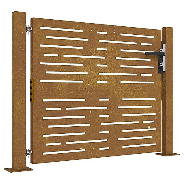 vidaXL Gartentor Gartentor 105x80 cm Cortenstahl günstig online kaufen