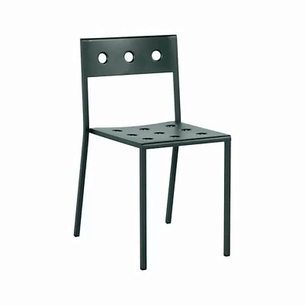 Stapelbarer Stuhl Balcony metall grün / Stahl - Hay - Grün günstig online kaufen