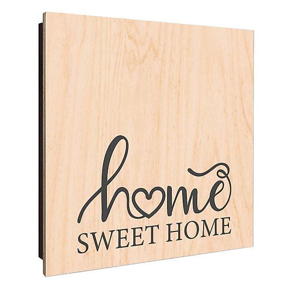 Banjado Großer Schlüsselkasten Holz 30x30cm Schwarz Scharnier Links 50 Hake günstig online kaufen