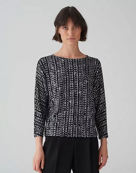 OPUS 3/4-Arm-Shirt Sebry shine Batwing Fit cropped Länge Jersey günstig online kaufen