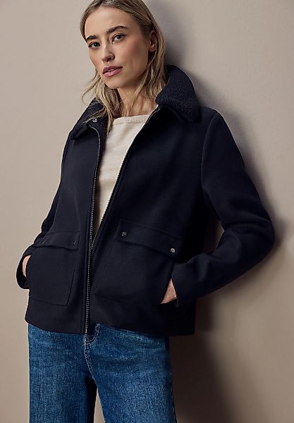 STREET ONE Kurzjacke, ohne Kapuze, Abnehmbarer Kragenbesatz günstig online kaufen