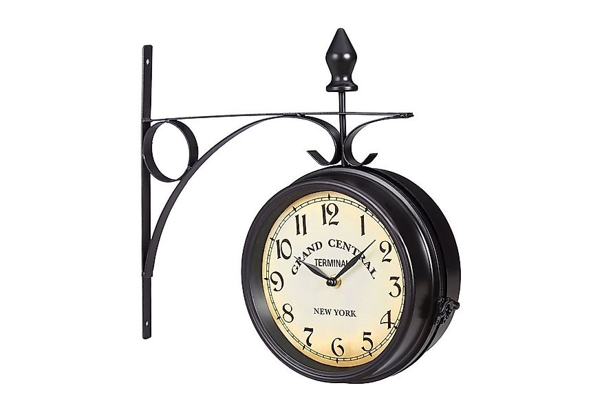 relaxdays Wanduhr Bahnhofsuhr doppelseitig günstig online kaufen