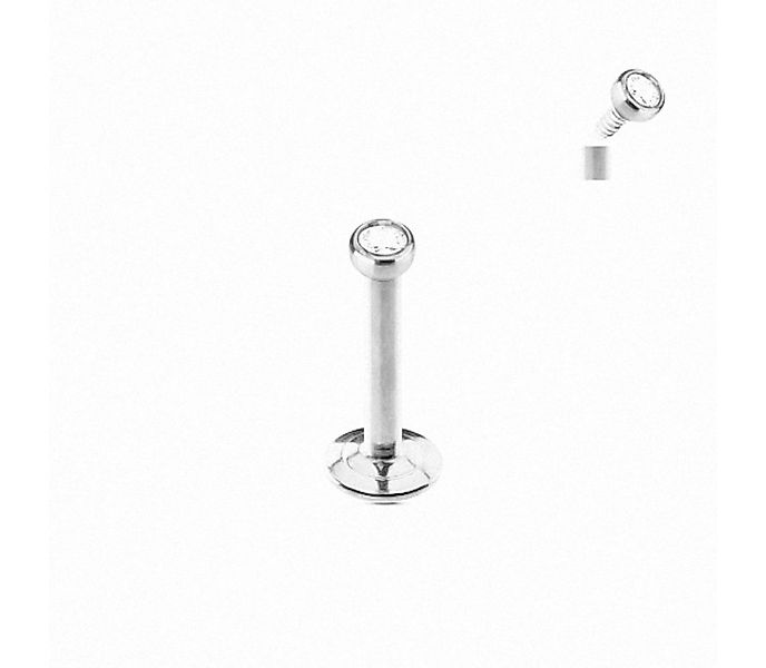 Taffstyle Piercing-Set Piercing Micro Stecker Platte Innengewinde Kristal, günstig online kaufen
