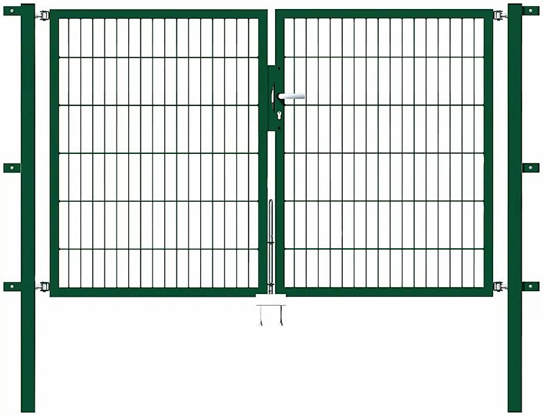 Alberts Zaundoppeltür "Flexo", 200 cm Breite, in versch. Höhen günstig online kaufen