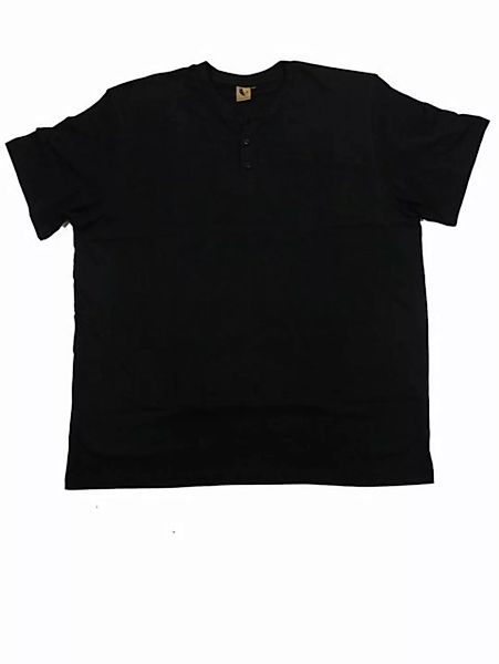 ABRAXAS T-Shirt T-Shirt mit Knopfleiste, schwarz günstig online kaufen