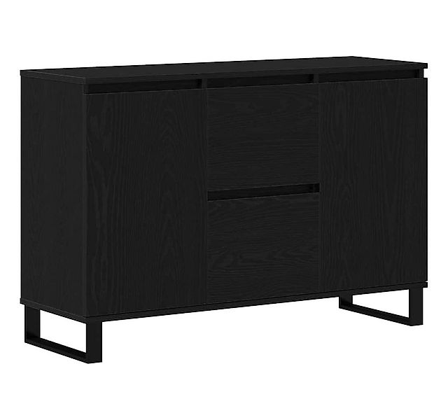 vidaXL Sideboard Sideboard Schwarz Eichen-Optik 101,5 x 35 x 70 cm Holzwerk günstig online kaufen