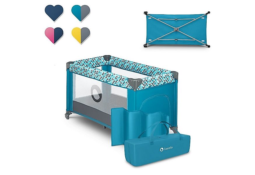 lionelo Baby-Reisebett Stefi, 120x60 cm Tragetasche  Klappbaren  Seiteneing günstig online kaufen