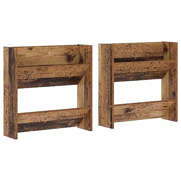vidaXL Wandschuhschränke mit Regal Wandmontiert Altholz Holzwerkstoff 87514 günstig online kaufen
