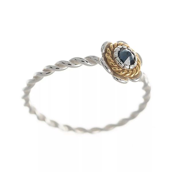 SIGO Ring 925 Silber Trachtenschmuck Zirkonia blau günstig online kaufen