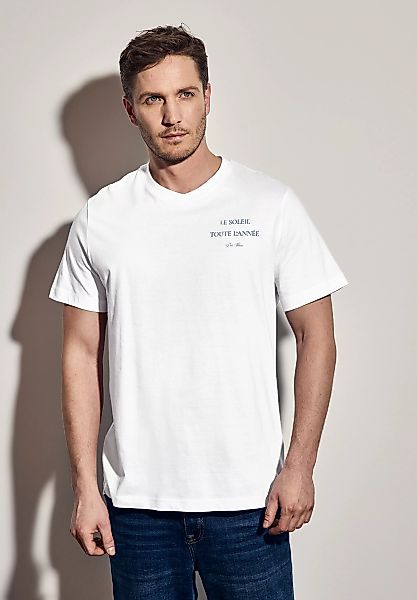 STREET ONE MEN T-Shirt, mit Wording-Print günstig online kaufen