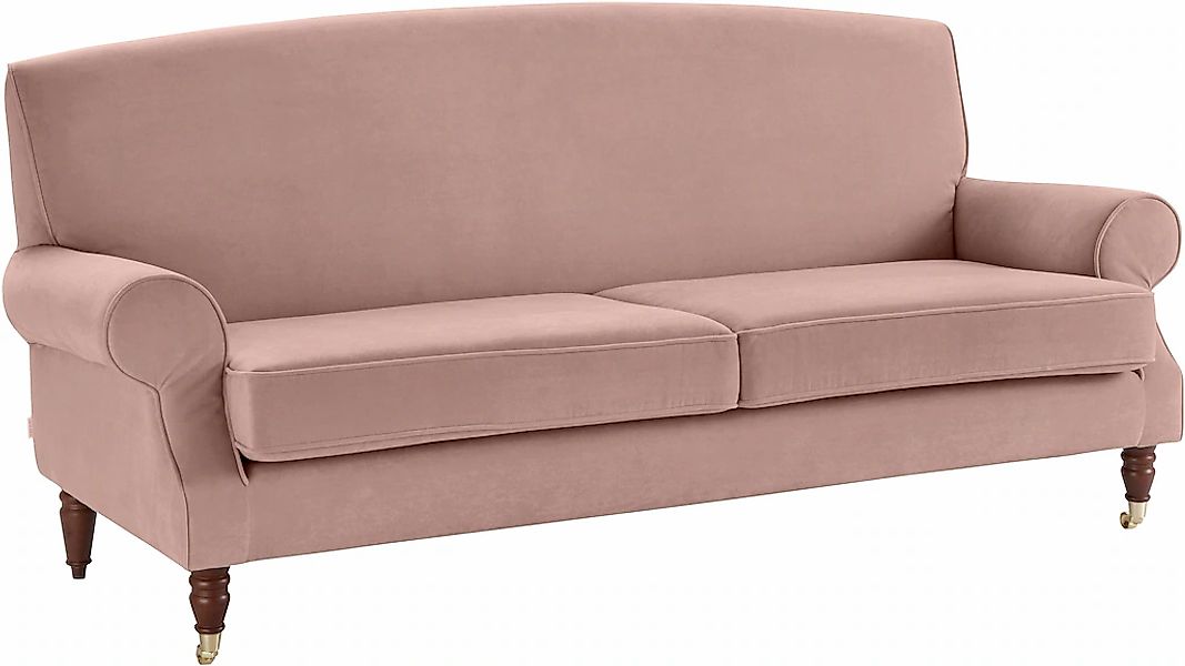 Home affaire 3-Sitzer "Rennes" in Samtoptik oder Baumwoll-Mix günstig online kaufen