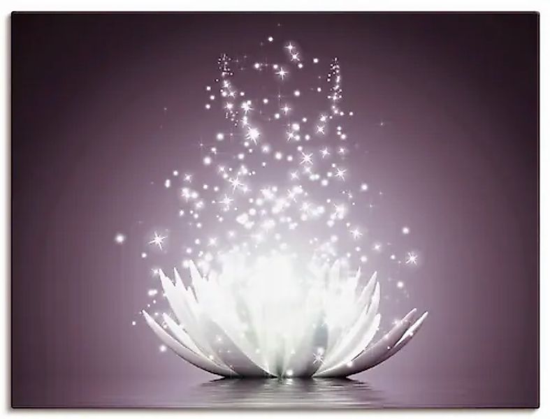 Artland Wandbild »Magie der Lotus-Blume« Blumen 1 Stk. tlg. als Leinwandbil günstig online kaufen