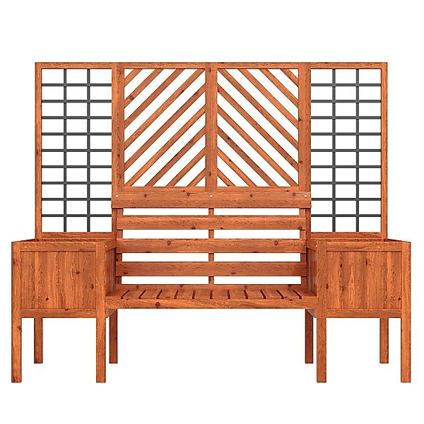 Pflanzkübel mit Spalier und Sitz für Garten Hof Terrasse, für Kletterpflanz günstig online kaufen