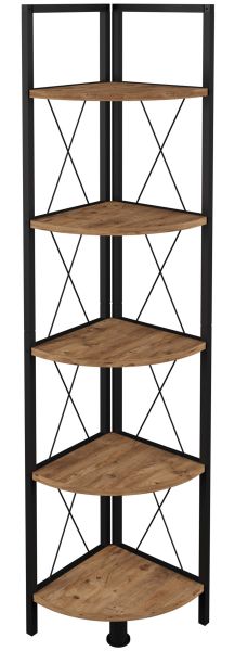 VCM Standregal Holz Metall Eckregal Bücher günstig online kaufen