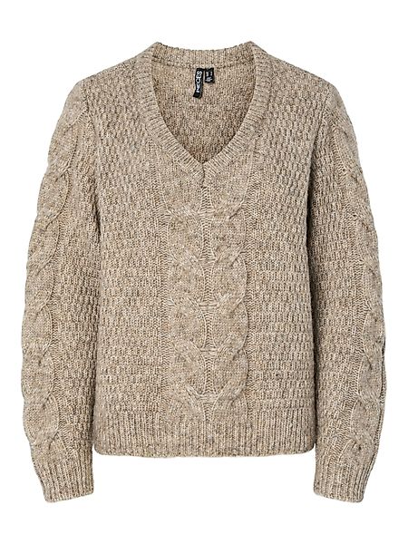 pieces Strickpullover PCNINA LS V-NECK KNIT günstig online kaufen