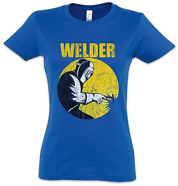 Urban Backwoods Print-Shirt Welder V Damen T-Shirt Welding Schweißer Schwei günstig online kaufen