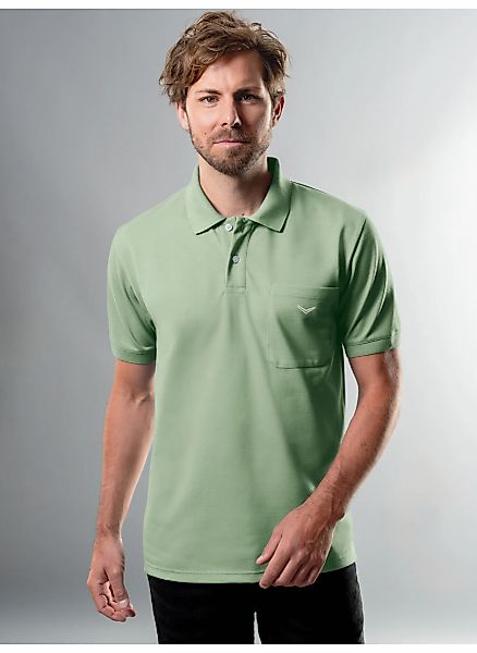 Trigema Poloshirt "TRIGEMA Polohemd mit Brusttasche" 1 Stk. günstig online kaufen