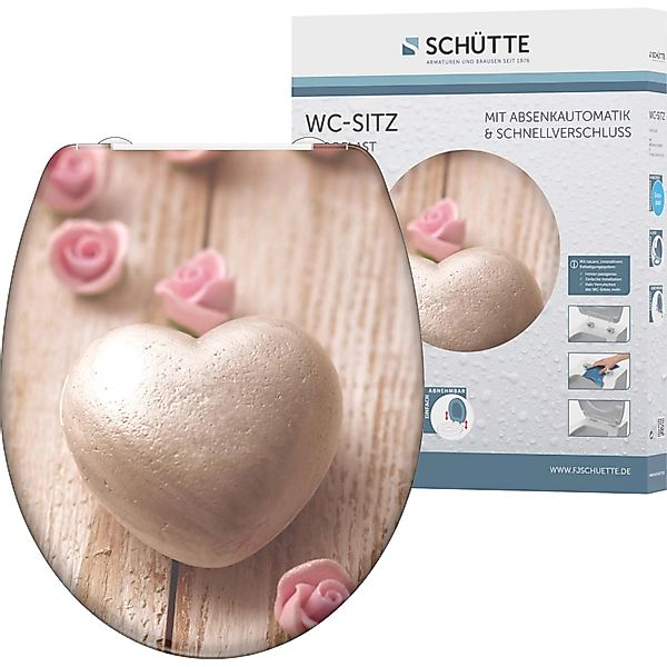 Schütte WC-Sitz Romantik, Duroplast, mit Absenkautomatik günstig online kaufen