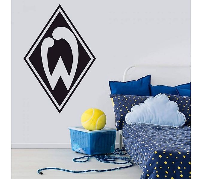 K&L Wall Art Wandtattoo Fußball Wandtattoo SV Werder Bremen Logo schwarz De günstig online kaufen