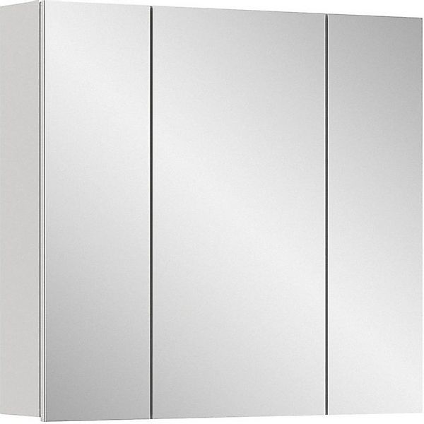 welltime Spiegelschrank "Biel, Breite 82 cm, 3 Türen, 6 verstellbare Einleg günstig online kaufen