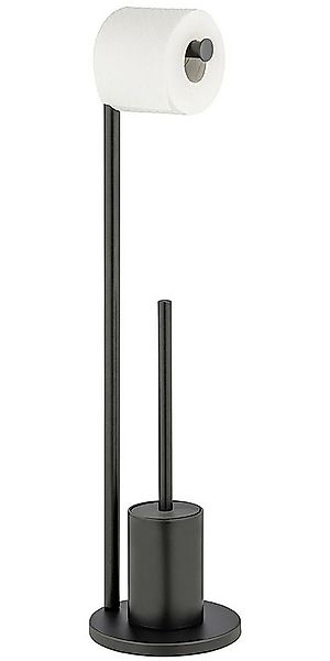 WENKO WC-Garnitur Modell Ferla, Standgarnitur aus Stahl mit Toilettenpapier günstig online kaufen