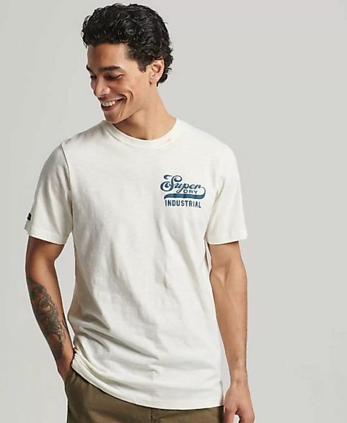 Superdry T-Shirt WORKWEAR SCRIPTED GRAPHIC TEE New Chalk White Slub günstig online kaufen