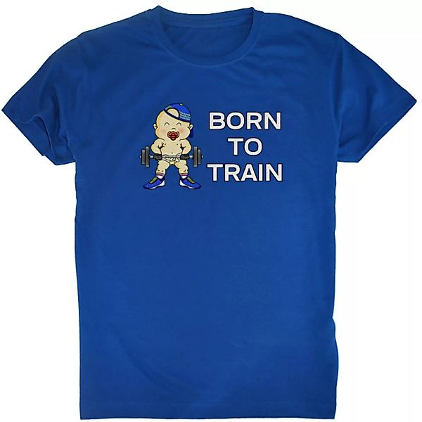 Kruskis Born To Train Kurzärmeliges T-shirt XL Royal Blue günstig online kaufen