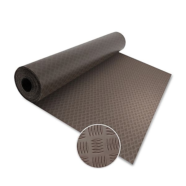 KARAT PVC-Bodenbelag Meterware Diamond Cut 2 mm Stärke Braun 120 x 400 cm günstig online kaufen