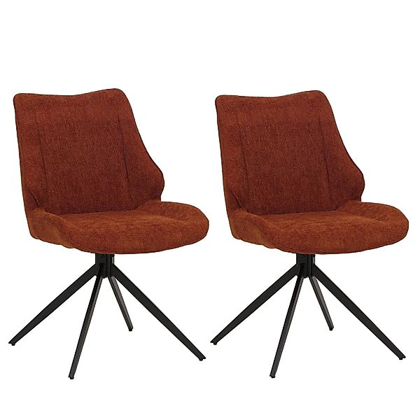 MCW Esszimmerstuhl O48 2er-Set Rotbraun günstig online kaufen