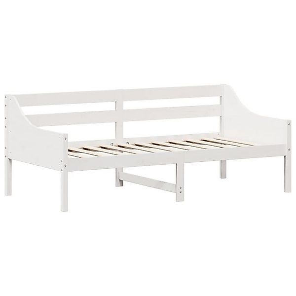 vidaXL Bett Tagesbett Weiß 75x190 cm Massivholz Kiefer günstig online kaufen