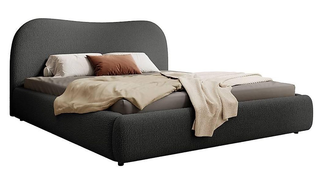 NADUVI Collection | Bettgestell Sombala Bouclé 180 x 200 cm günstig online kaufen