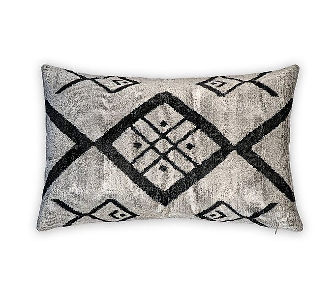 von strohdeicher design Dekokissen Ikat Kissenbezug Fische - Silk-Velvet 40 günstig online kaufen