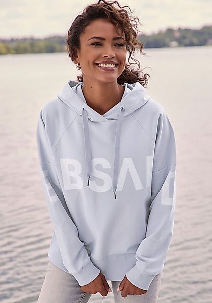 Elbsand Kapuzensweatshirt Seldis mit großem Logodruck vorne, bequemer Hoodi günstig online kaufen