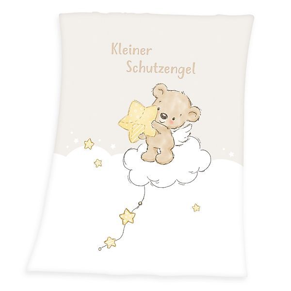 Babydecke Kleiner Schutzengel Microfaserflausch-Decke 75/100 cm günstig online kaufen